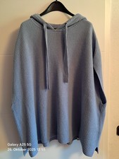 'Luisa Cerano' Kapuzenpullover, Wolle, Gr.44,taubenblau, Ärmellos