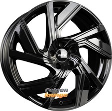 4 Alufelgen PLATIN P 114 Black 8x19 ET43 5x108 19 Zoll