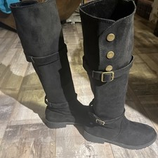 Damen Stiefel Neu Gr. 39 Schwarz 