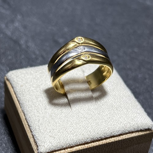 333 gold ring mit achtkant - gold,