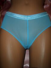 Adrettes transparentes Nylon Höschen 40-42 türkis Nylonslip Slip Panty (E171) 