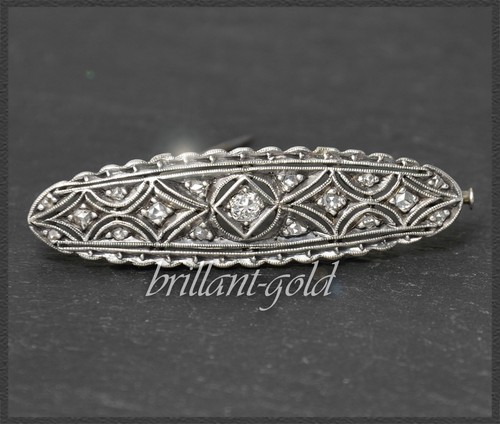 Antike 35ct diamant brosche - 0,35ct,