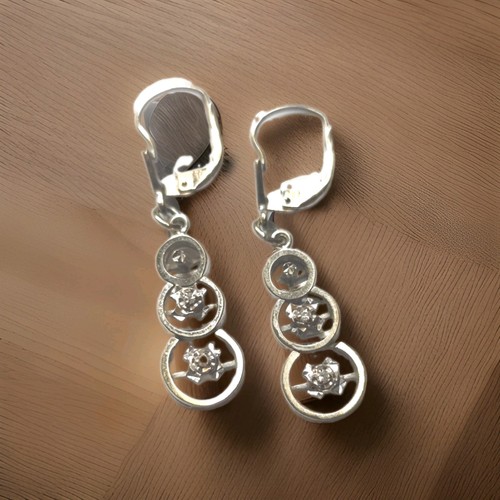 Paar diamant ohrhänger 585 - diamant-ohrhänger,