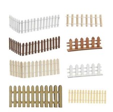 Holzzaun 4-25 cm Holz-Deko Zaun für Minigarten Wichtel ua, Hobbyfun 32-