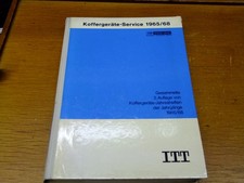 ITT Schaub Lorenz, Koffergeräte- Service, 1965 bis 68, viele Serviceanleitungen