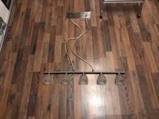 Tischleuchte 5flammig hängend, silber