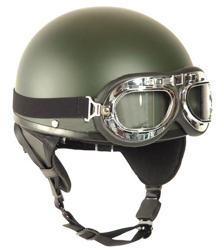 Helm halbschale oliv mit - halbschale,