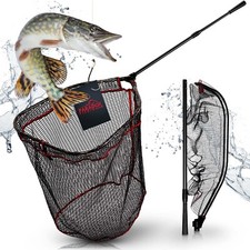 Paradox Fishing Kescher gummiert 1,7m I Unterfangkescher Hechtkescher Raubfisch