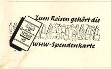 WHW Winterhilfswerk Reklame