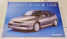 Opel Kadett E Irmscher Junior Line Prospekt Deutsch A4  2S. 1990 022/25 brochure