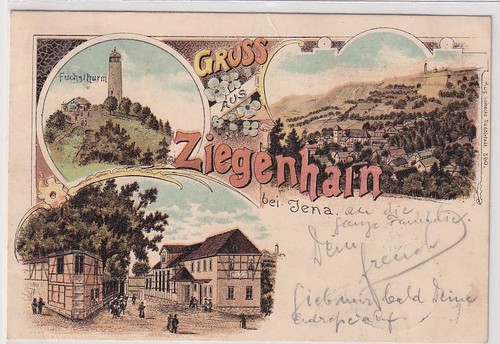 18201 lithographie gruß - 18201, ak