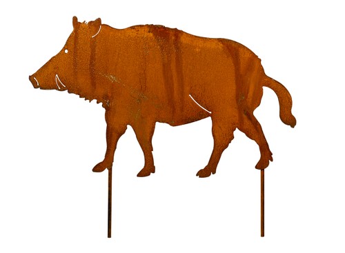 Metall deko wildschwein - deko,
