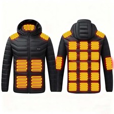 5 7 26 Zonen USB Beheizbare Heizjacke Weste Heizweste Beheizte Wärmeweste Herren