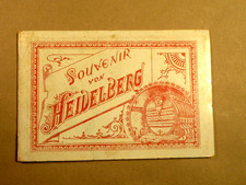 altes Bilder-Laparello v. 12 SW-Bildern "Souvenir v.Heidelberg", sammelwürd. TOP