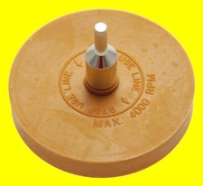 BGS 3999 Folienradierer glatt Ø90mm Radierscheibe Kleberentferner mit Ø6mm Dorn