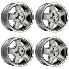 4 Schmidt Felgen Retro-ML 9.0Jx16 + 9.0Jx16 4x100 SIL für Renault Clio II (B)