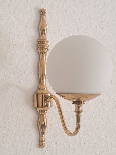 Massive messinglampe wandlampe - messinglampe,
