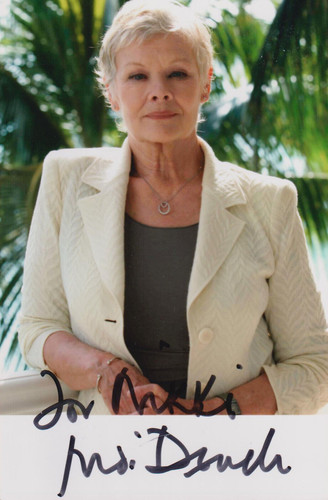 Judi dench original - judi, autogramm