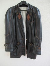 Lamm-Nappaleder Jacke f. Da. Trachtenstil hochwertig  schwarz/braun Gr. 40 Top !