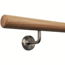 Eiche Handlauf V2A Halter