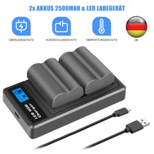 2x 2500mAh BP-511 BP-511A Akku
