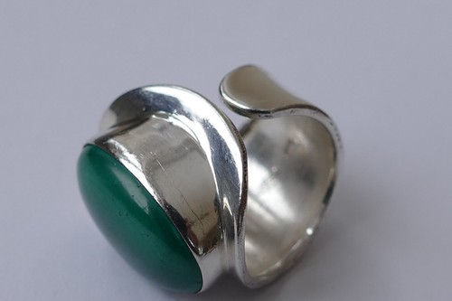 Design ring großer malachit - design,