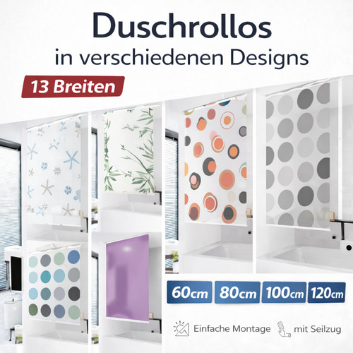 Duschrollo basic 13 - 13, breiten