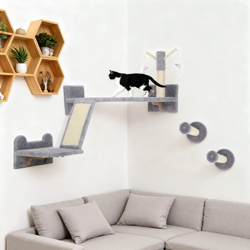Dreiteilige katzenkletterwand - dreiteilige,