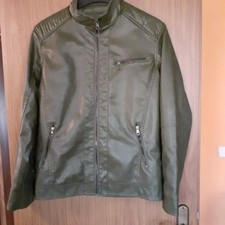 Neue, ungetragene, dunkelgrüne, weiche Herren Lederjacke Gr. L