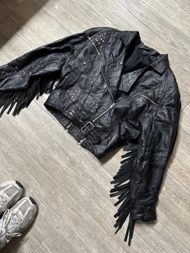Vintage chopper leder - leder, jacke