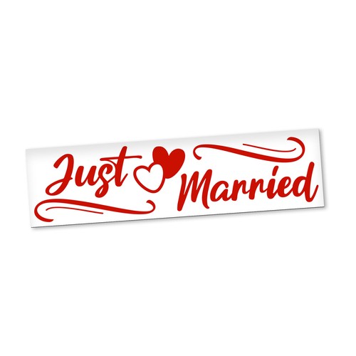 Just married magnetschild - just,