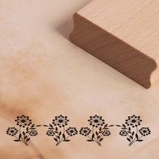 Motivstempel Blumen Ornament Bordüre Stempel 98mm x 17mm