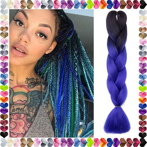 Jumbo braids haarteil ombre - haarteil,