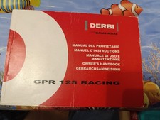 Bedienungsanleitung Gebrauchsanweisung Derbi GPR 125 Racing