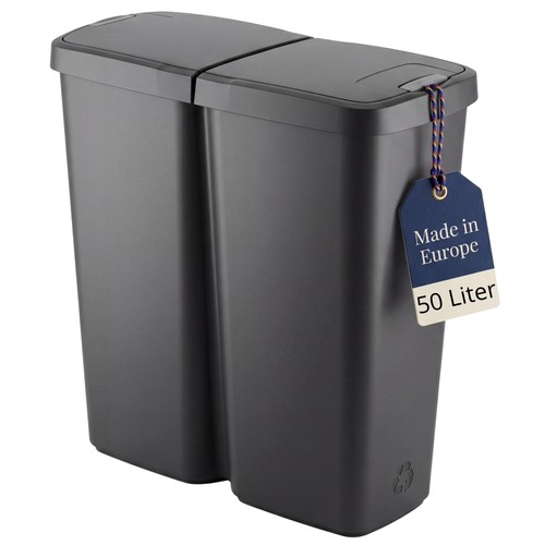 Duo bin mülleimer 2x25 - duo,