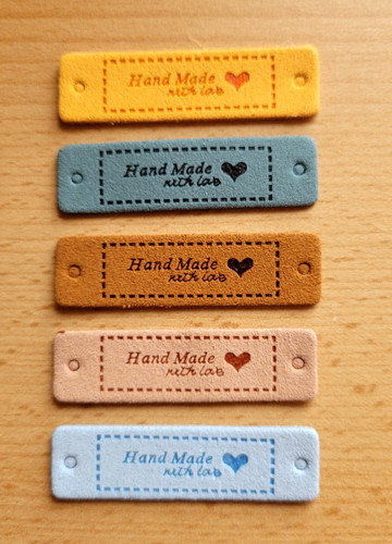 Leder label handmade - *, *