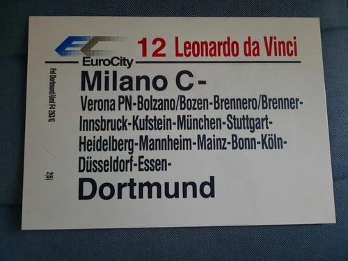 Zuglaufschild 12 - db,