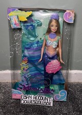 2005 Mattel Barbie Fairytopia Mermaidia Elina Puppe #J7434 NRFB 💙