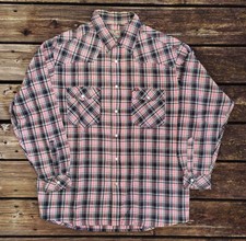 Hemd Mustang Gr L Westernhemd Vintagehemd kariert 50s Rockabilly Retrohemd