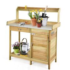 Pflanztisch Gärtnertisch Tannenholz Gartenschrank Blumentisch outdoor