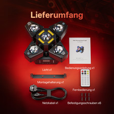LED Laser 4 Arms Moving Head