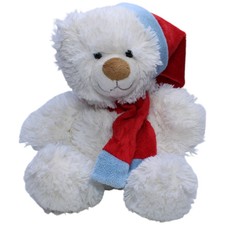 Bob der Bär Eisbär mit Schal und Zipfelmütze Kuscheltier 23cm Gebraucht Eisbär