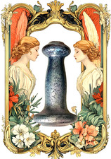 Art Nouveau Wilhelm Kralik Papillon Loetz Antike Jugendstil Vase 30CM um 1900