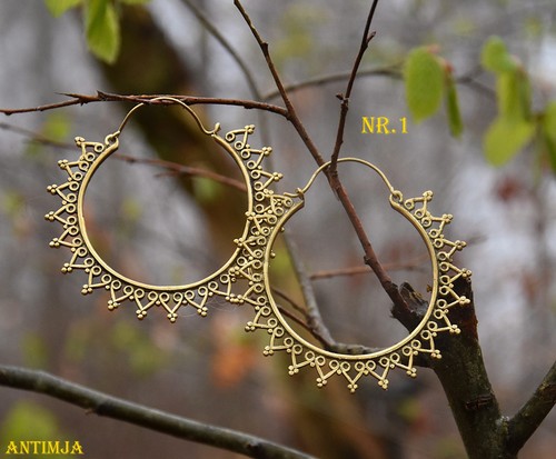 Ohrringe messing ohrschmuck - ohrringe,