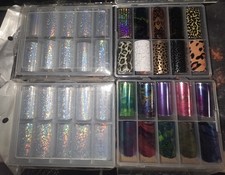 Nagelfolien Neu Glitzer Muster