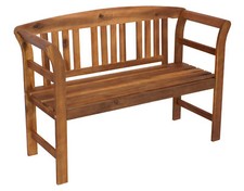 Gartenbank Holzbank Landhausbank Gartenmöbel Bank ROSARIO 2-sitzer Akazie Holz
