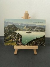 Vintage Postkarte Veldes mit Triglav, Slowenien, Berge, See, Landschaften