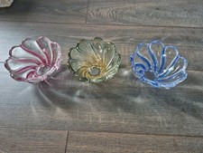 3 bunte Glasschalen Schalen Schale Deko Dekoration 