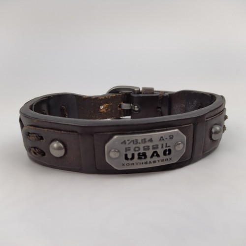 Fossil herren lederarmband - herren,