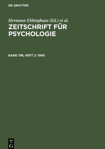 Zeitschrift für psychologie - zeitschrift,